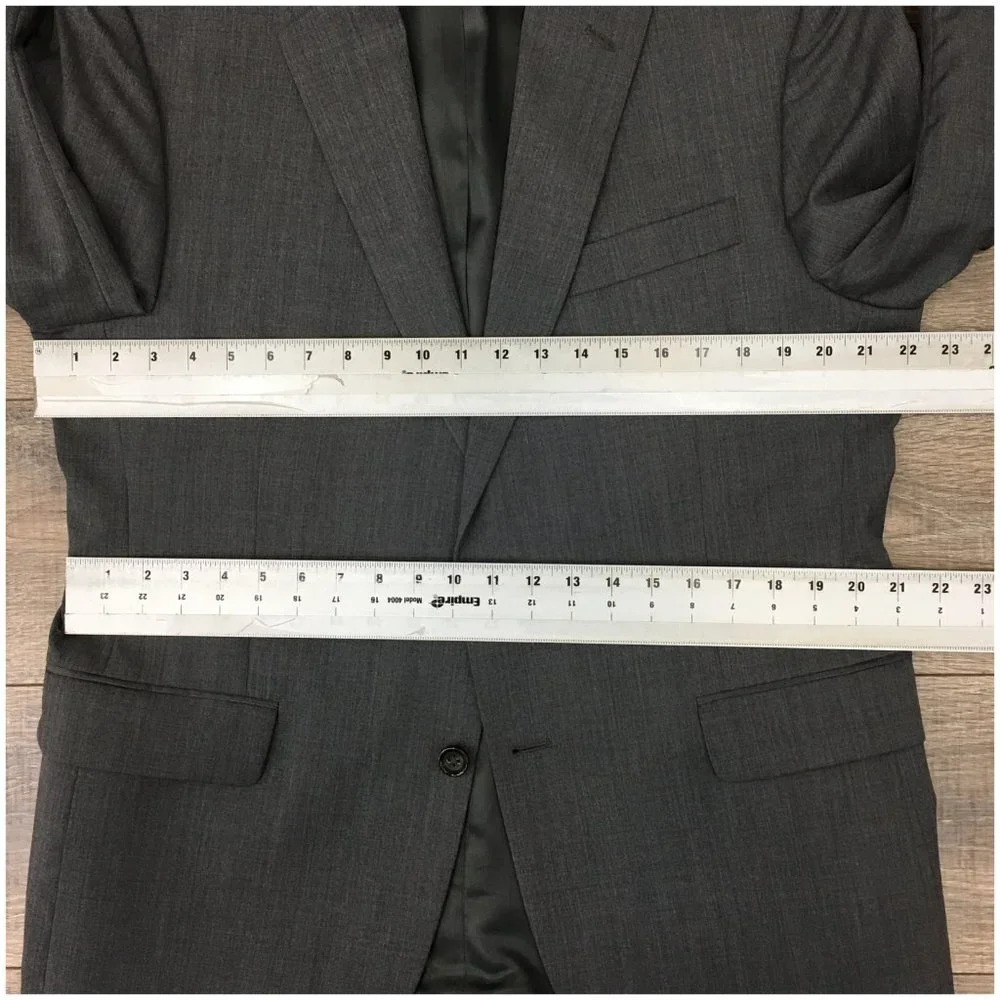 Stafford Mens Blazer Sport Coat Casual Button Jacket Size 42R Wool Classic Suits